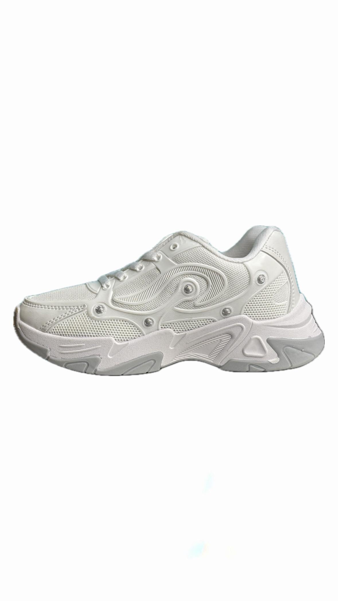 All White Chunky Sneaker