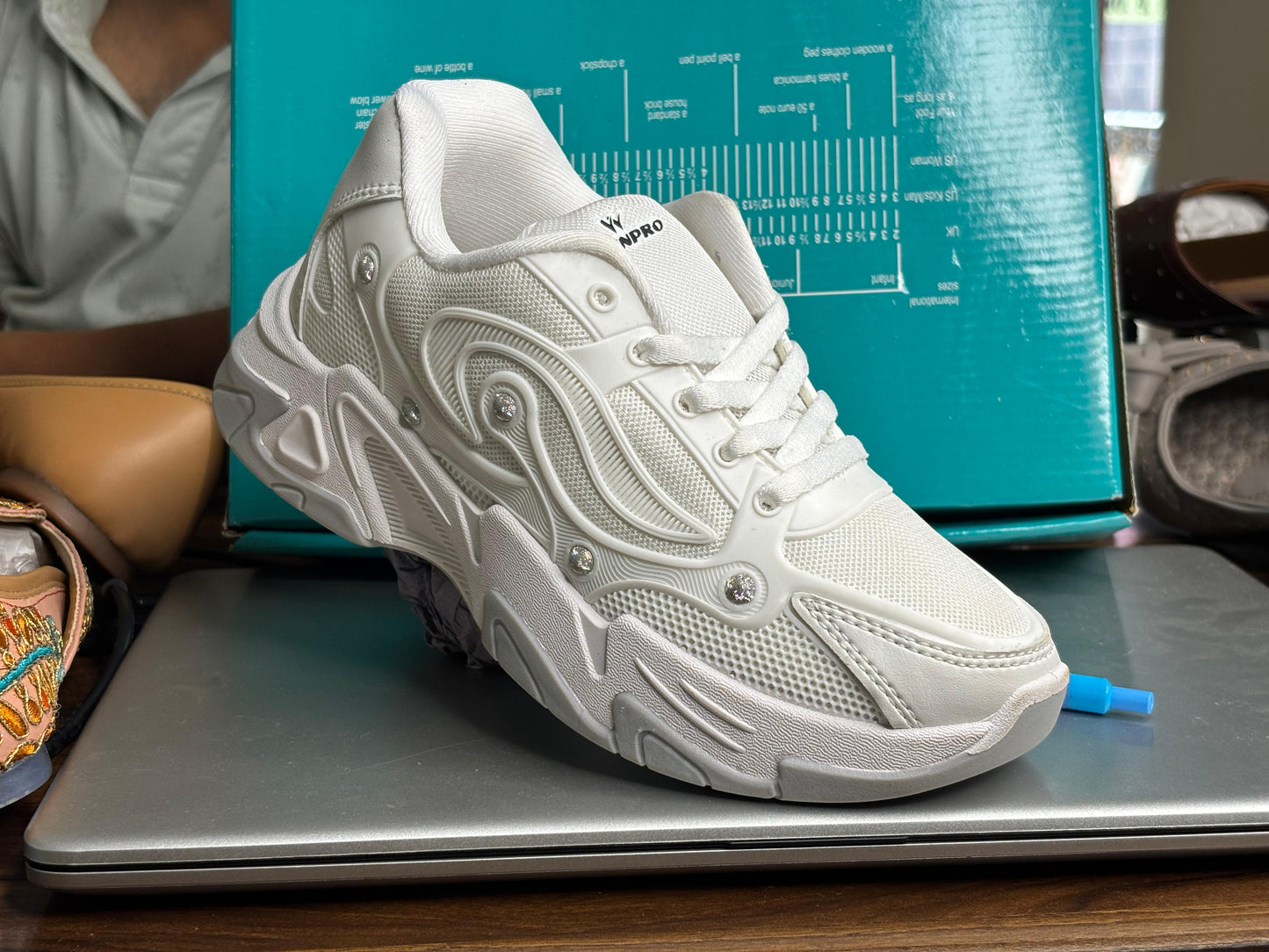 All White Chunky Sneaker